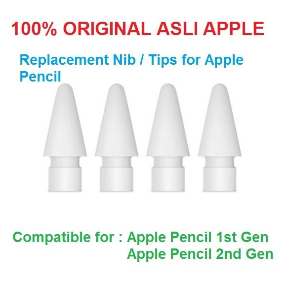 

Terlaris Apple Nib Tips Replacement for Apple Pencil 1 Pencil 2 Original 100% SALE