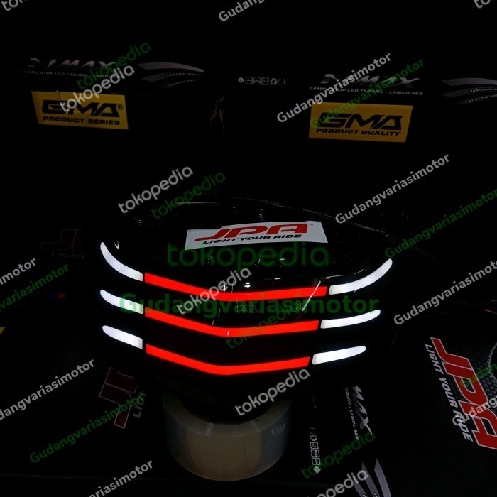 stoplamp nmax jpa ori garis new black edition sipit senja putih
