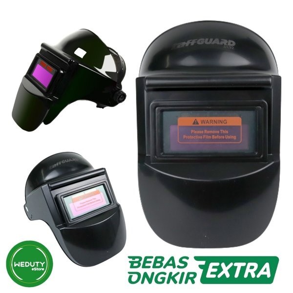 Helm Kedok Topeng Las Argon Arc Welding Solar Auto Darkening Fullface