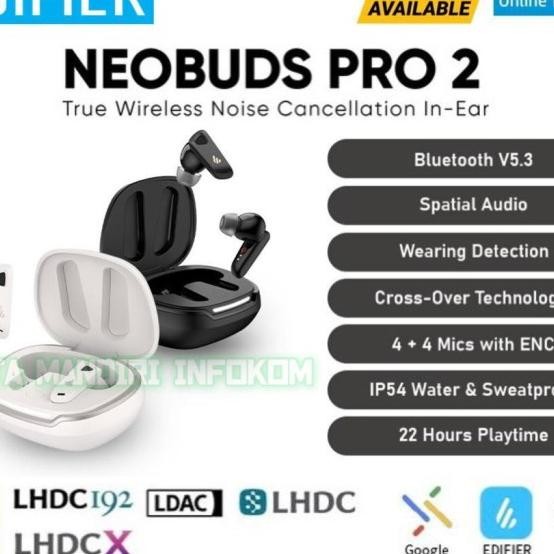 Edifier Neobuds Pro 2 Tws - True Wireless Noice Cancellation In-Ear