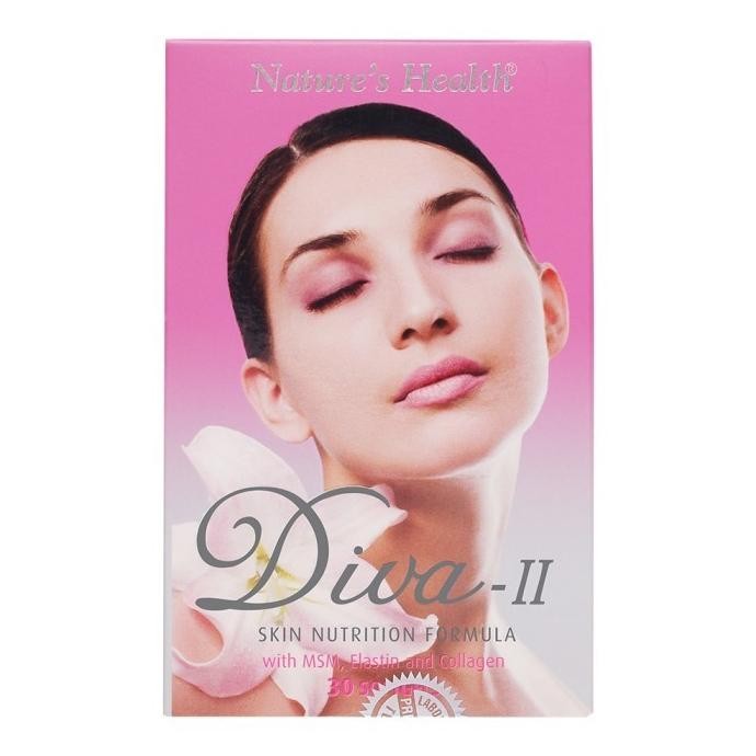 [Bpom] Natures Health Diva-Ii 30 Softgels - Nature'S Health Diva Ii Skin Nutrition Vitamin Kulit Tab
