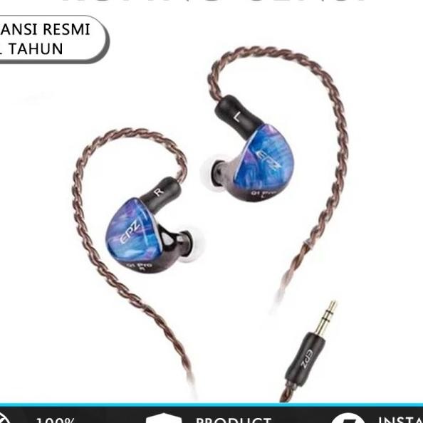 Epz Q1 Pro Earphone Wired Hifi Bass Dynac Driver In Ear Earphone