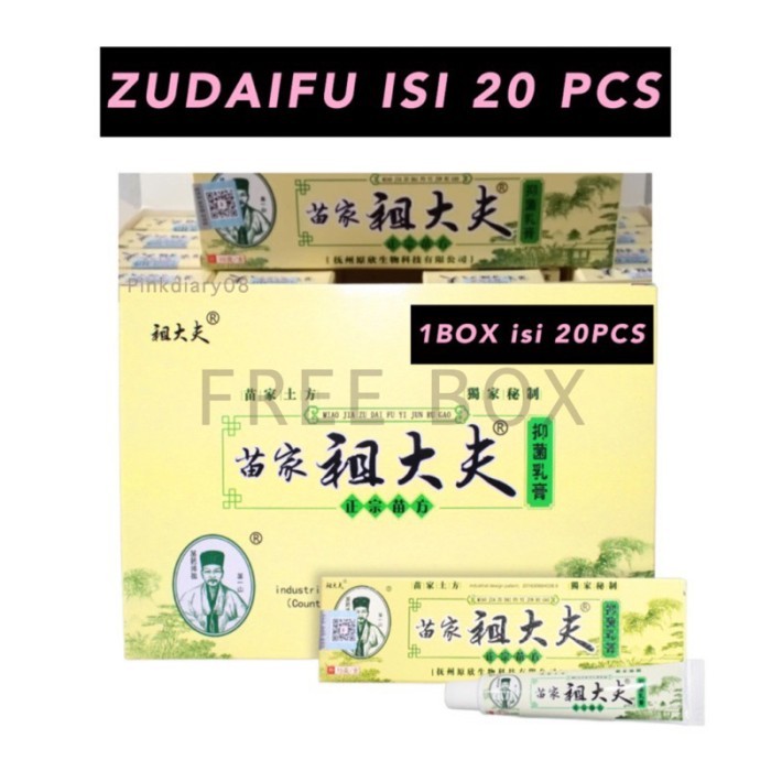 [Combo Hemat] Zudaifu Salep Gatal Alergi Jerawat Isi 20 Pcs