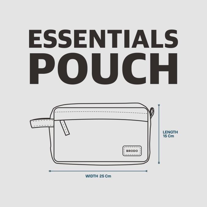 Tas Pria BRODO Essential Pouch Black