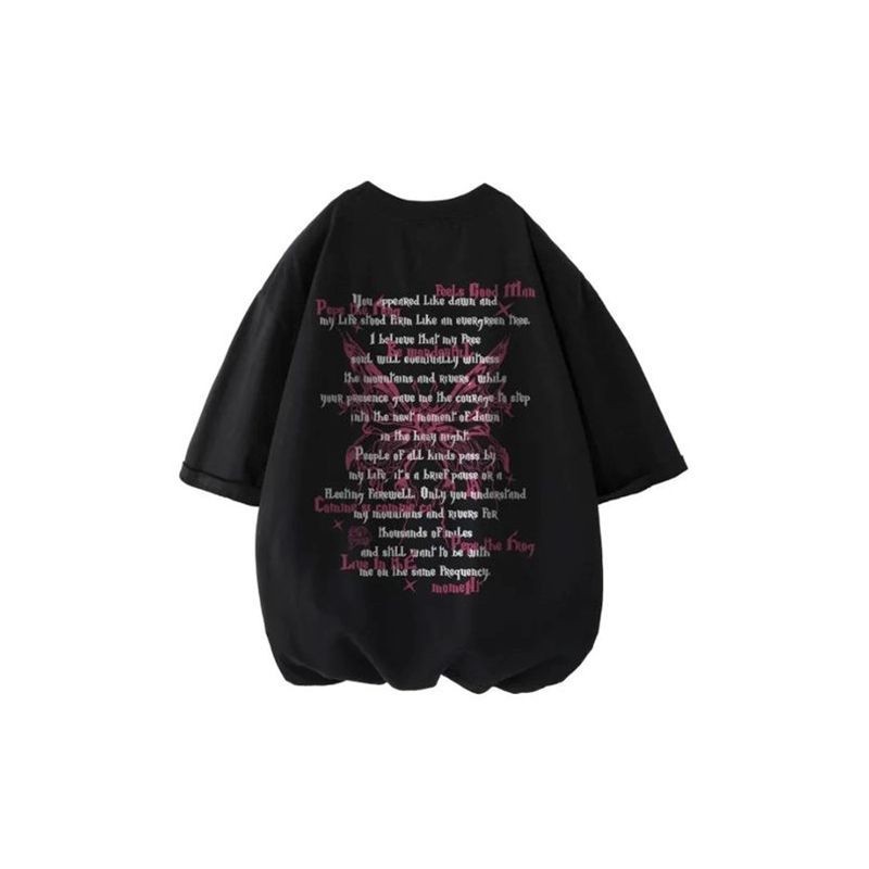 Pepe si katak (pepe si katak temperamen jalanan retro klasik pola kupu-kupu tersembunyi Kaus lengan 