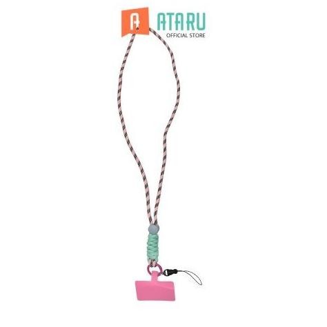 

SALE Ataru Lanyard Color Block Strap - Pink Tali Leher Name Tag Id Card Kartu Akses Tali Gantungan Hp sd-46