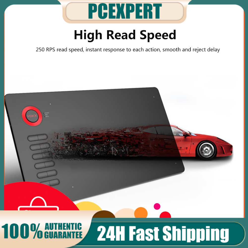 （Penjualan dengan kerugian） tablet gambar veikk A15 tablet grafis 10x6 inci tablet gambar digital de