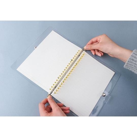 

ORIGINAL Binder Bahan PVC RING Warna PASTEL A5 B5 / map Binder Plastik ring 20 dan 26 lubang fsd-34