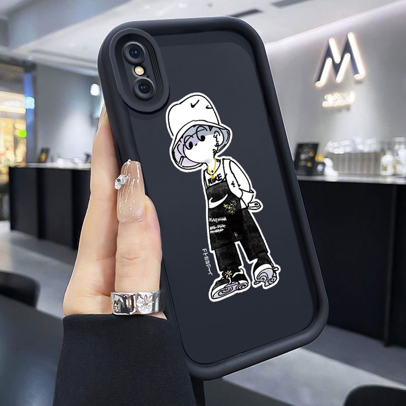 Casing Hp iPhone X Xr Xs Max Case pola Pria anime Kasing HP Cesing Silikon lunak baru Kesing Softcas