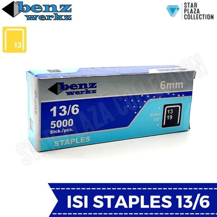 

Isi Staples / Tembakan Rapide Benz Werkz Original Asli 13/6 (6mm)
