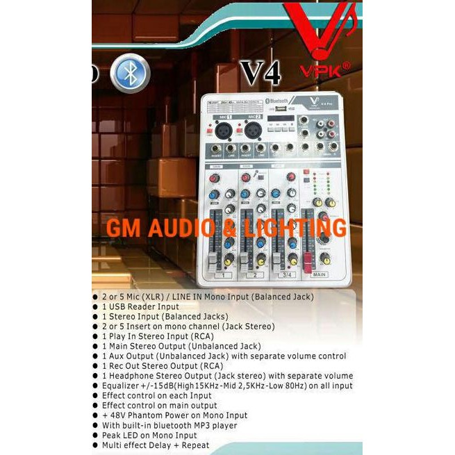 Mixer Audio Vpk V 4  Ready