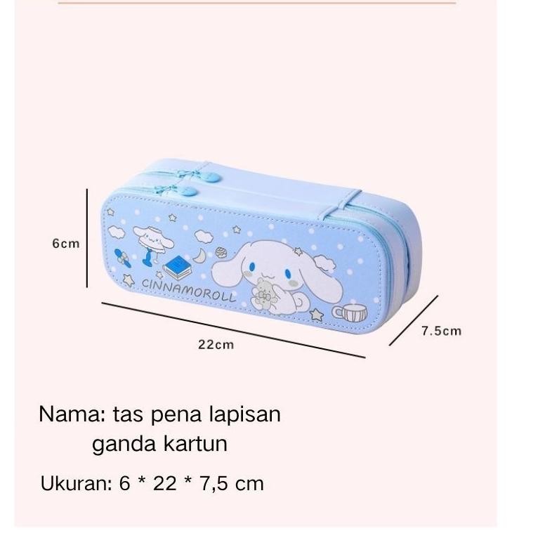 

BISA COD Ready StockKuromi Tas Pensil Kapasitas Besar Dua Lapis /Kotak Pensil Dekompresi Perempuan Lucu Lembut 3D Lucu Anak-anak Siswa Sekolah Dasar Berkapasitas Besar Dengan Dekompresi Multi-fungs At43