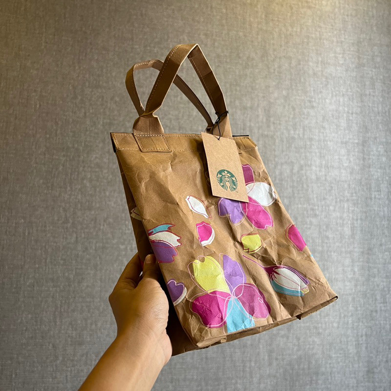 Tas Pendingin Termal Sakura Starbucks Jepang SAKURA2024 Pembeli Kertas Kerajinan Dingin |474A9EED|