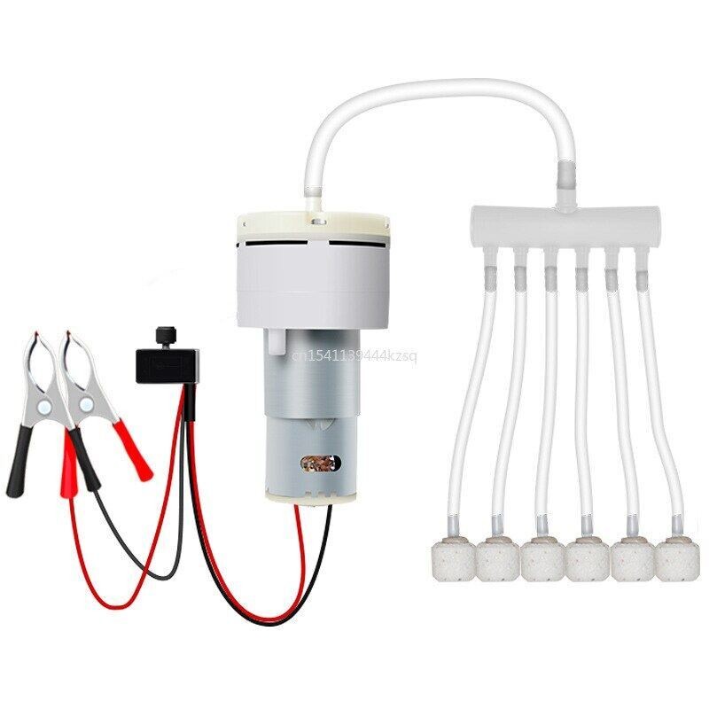 Air Pomp DC 12V Pompa Oksigen Motor Mini Motor Listrik 12 V Volt Aquarium Pomps Sesuaikan PWM Volume