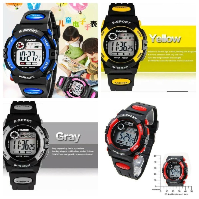Sani - Synoke Sport Watch Children Original / Jam Tangan Anak Anak Synoke