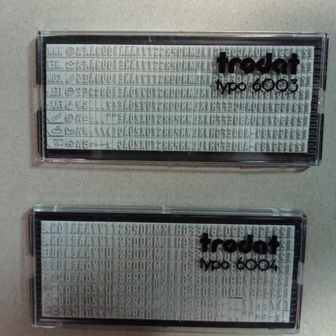 

Sale Rubber Trodat Typo Set 6003/6004 Original