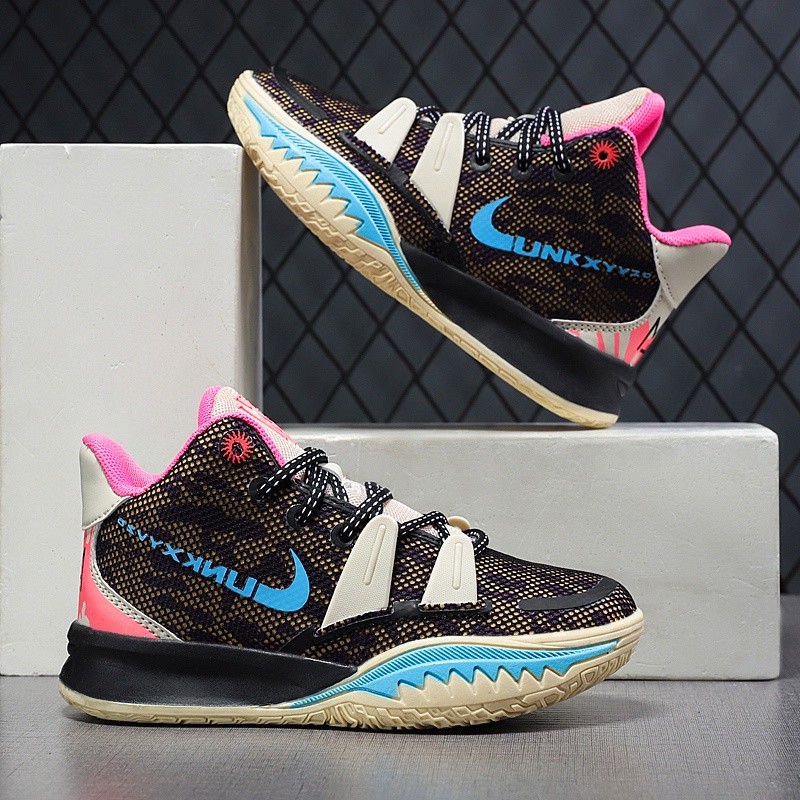 Kyrie Irving 7 Sepatu Basket Anak untuk Anak Laki-Laki Besar Ukuran 31-40 Tren Kualitas Tinggi Sepat