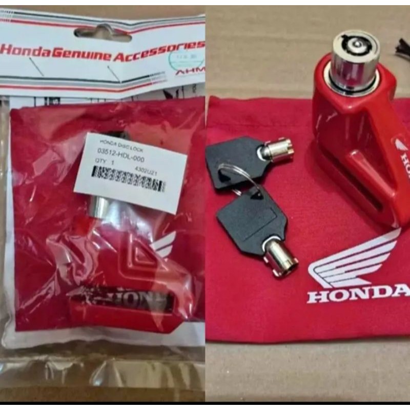 kunci gembok cakram original honda untuk semua jenis motor kunci gembok universal motor