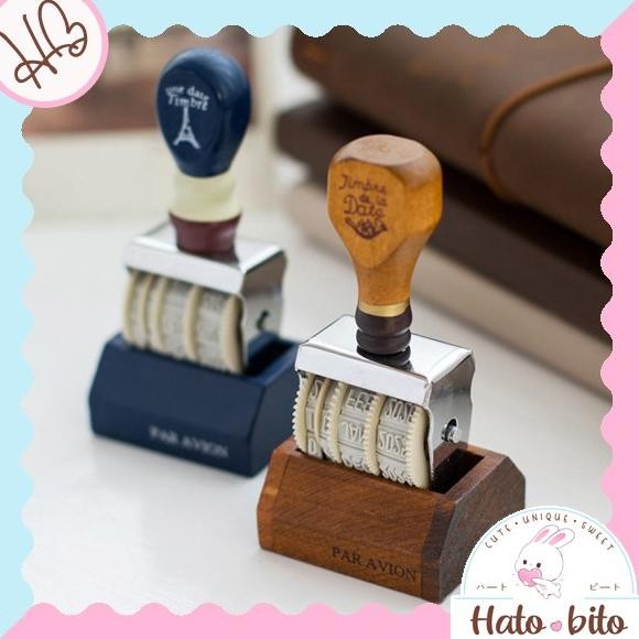 

Sale Retro Date Stamp Vintage Wooden Aesthetic Tanggal Bulan Tahun Hb1392