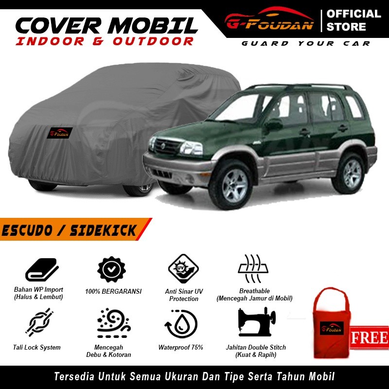 Body Cover Mobil Escudo 2.0 , JLX , 1.6 , 2.6 V6 / Sarung Mobil Escudo / Selimut Suzuki Escudo Lama
