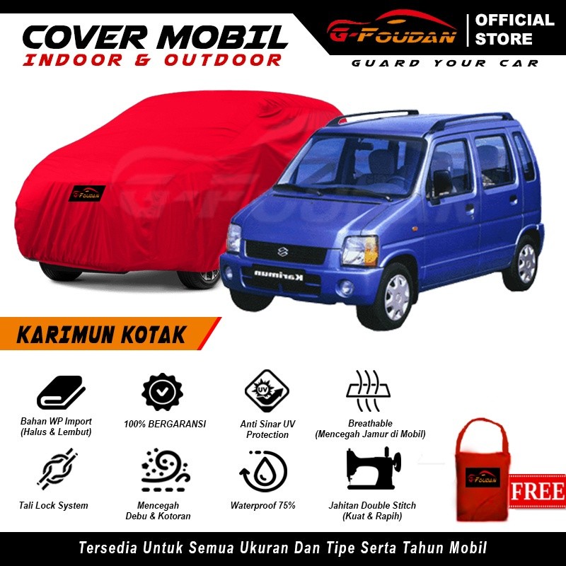 Body Cover Mobil Karimun Kotak / Sarung Mobil Karimun Kotak / Mantel Penutup Suzuki Karimun Kotak