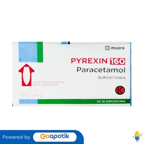 PYREXIN 160 MG BOX 10 SUPPOSITORIA