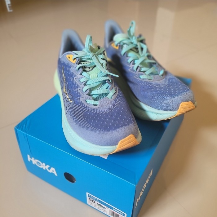 HOKA MACH 6 MEN RUNNING SHOES SEPATU LARI SECOND SIZE 42 2/3 ORIGINAL