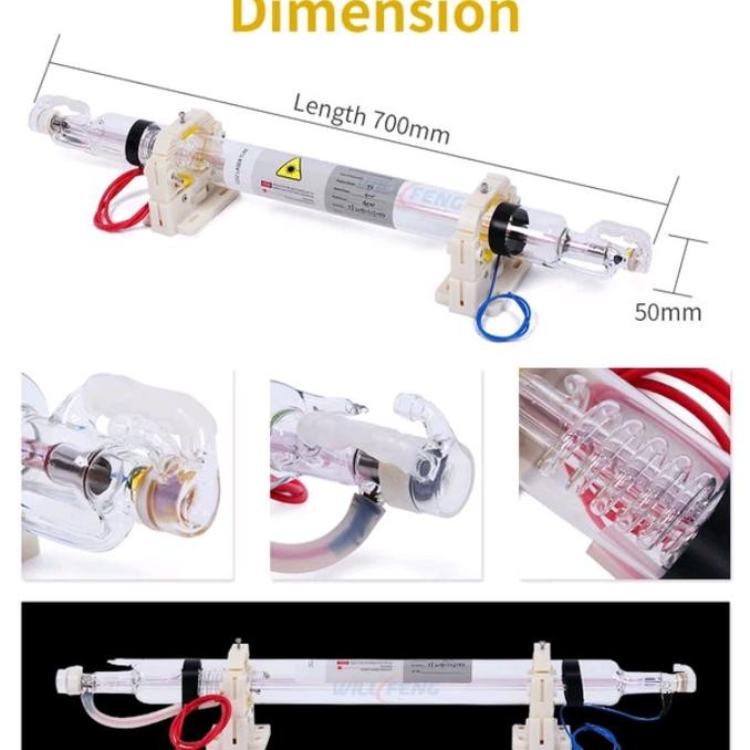 [ Ofe ] Tabung Laser Co2 40W Laser Tube Co2  Ready
