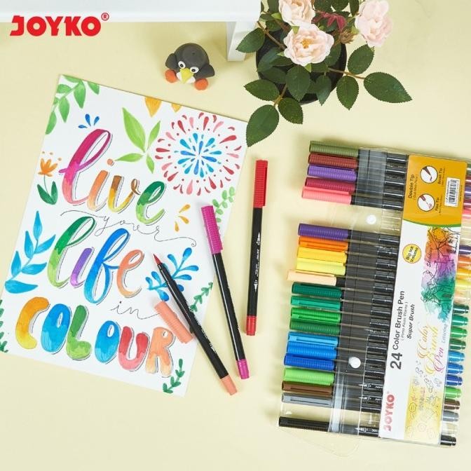 

Super Spesial Colour Brush Pen Joyko Clp-13A (24 Warna) Neo 2024