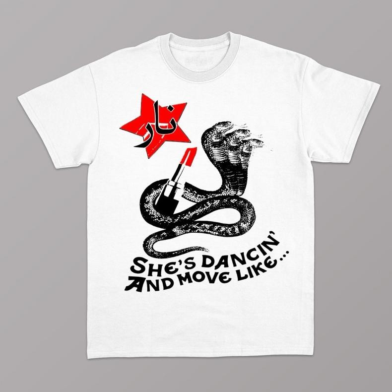 Terviral Nara T-Shirt Krazy Brazy White Unisex Bahan Cotton Combad 24.S