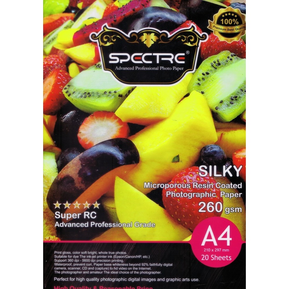 

Spectra Silky 260 gram Kertas Photo Silky Photo Paper Spectra