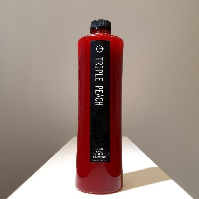 

Sirup Rasa Triple Peach Merk SHOTT Quarterpast 1500mL - Rasa No.1