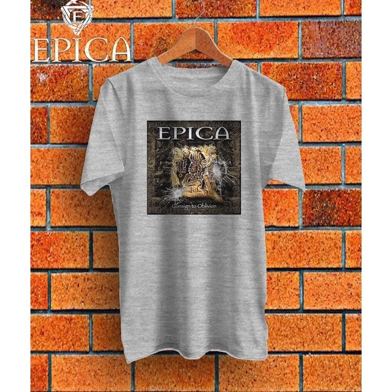 Promo Kaos Band Epica T-Shirt Musik Rock Epica