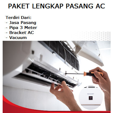 Paket Pasang AC 1 pk Kebawah