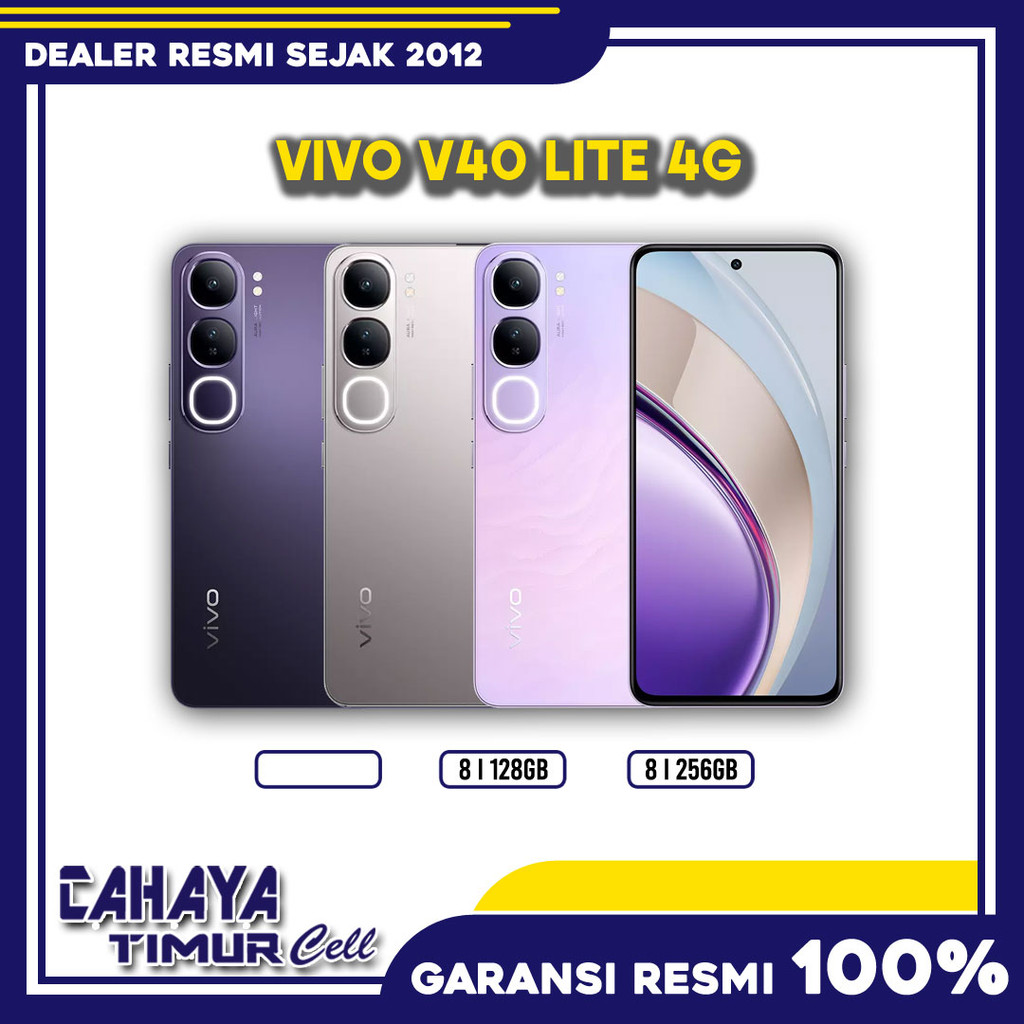 VIVO V40 LITE 4G SMARTPHONE GARANSI RESMI