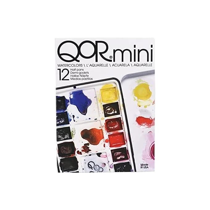 

promo! Golden Qor Watercolor Mini Half Pan Set Of 12 Colors 70000150 Mult