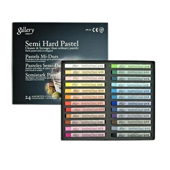 

promo! sT- MUNGYO Semi Hard Pastel 24 Colours (Oil Pastel 24 Warna)
