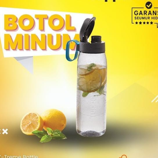 Tupperware Botol Num 750Ml H2Go Bottle With Straw Bpa Free Sedotan