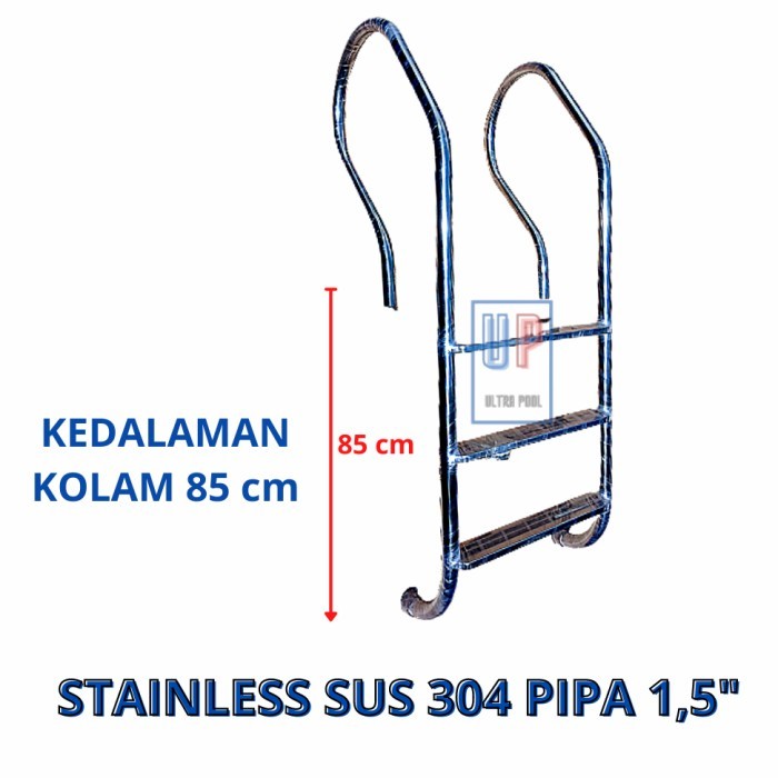 Tangga Kolam Renang Stainless 3 Step