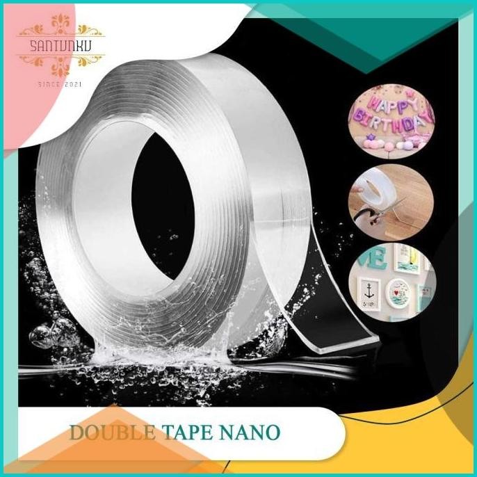

DOUBLE TAPE NANO|DOUBLE TAPE SUPER|KUAT DICUCI|TANPA BEKAS [SANTUNKU]