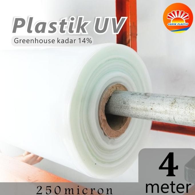 Plastik Uv Tebal 250 Micron 14% Lebar 4 Meter