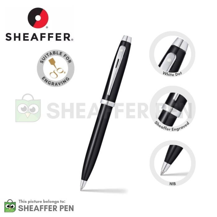 

Sheaffer SGC100 9338 BP Glossy Black Lacquer with Polished Chrome