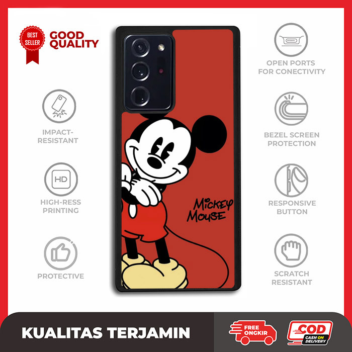 Casing Case Custom Samsung Note 20 10 9 8 7 5 Ultra Plus FE Mickey Mouse AE3424 Hardcase A16