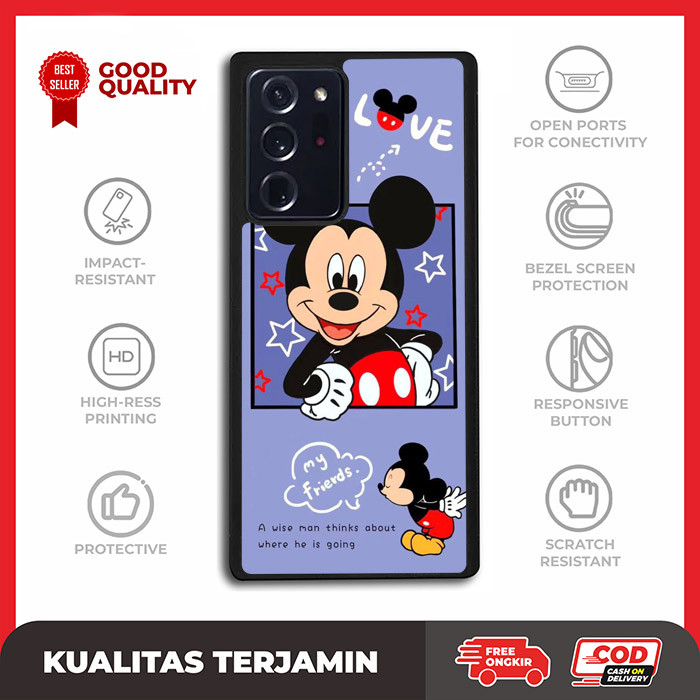 Casing Case Custom Samsung Note 20 10 9 8 7 5 Ultra Plus FE Mickey Mouse AE3431 Hardcase A16
