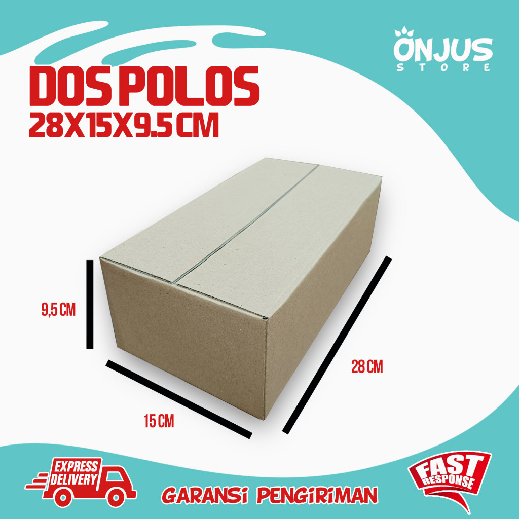 

KARDUS BOX KARTON PACKING DUS DB1 POLOS 28 CM x 15 CM x 9,5 CM SEMBAKO GULA MINYAK KECAP