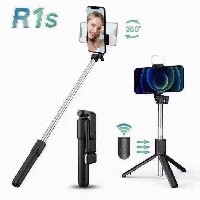 Vex-2126 Tripodpedia Tongsis Tripod Bluetooth R1S Led / Selfie Stick / Tongsis R1S Tripod With Remot