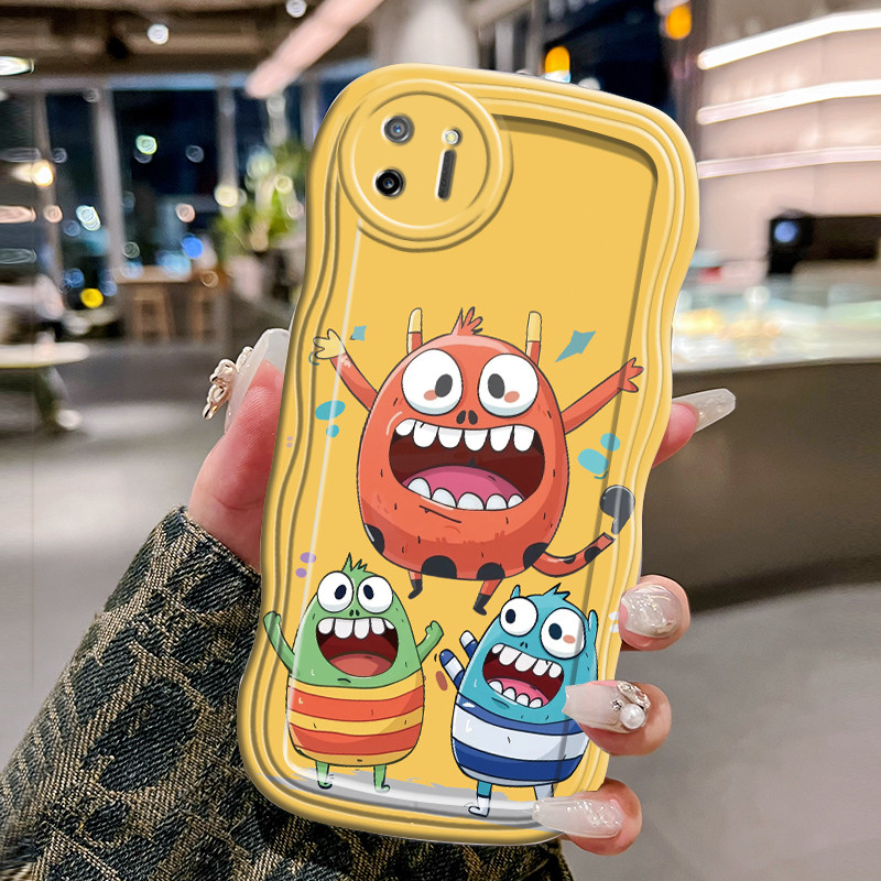 Casing Hp Untuk Realme C11 2020 Case Casing Softcase sarung pelindung silikon gelombang transparan H