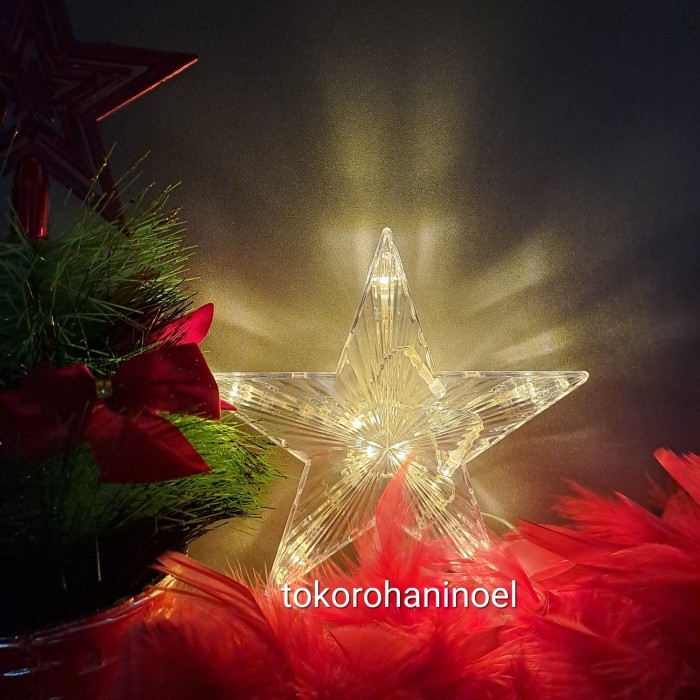 New - Lampu Topper Pohon Natal Kecil/Lampu Pohon Natal/Dekorasi Natal