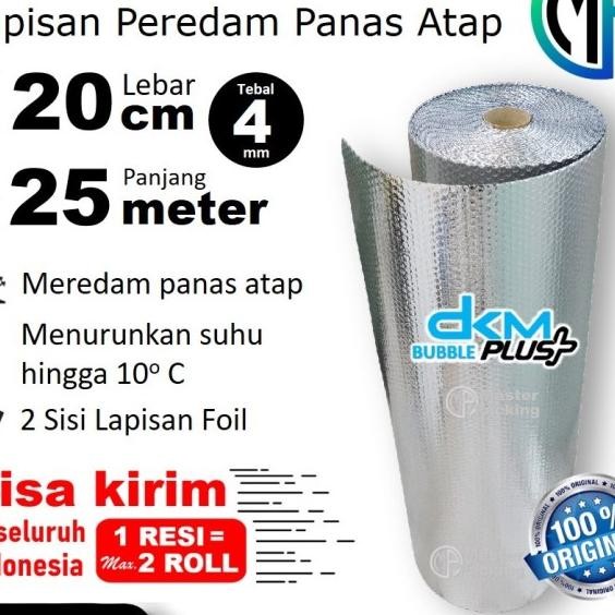 Bubble Alumunium Foil 120Cm X 25M Insulation Foil Peredam Panas Atap