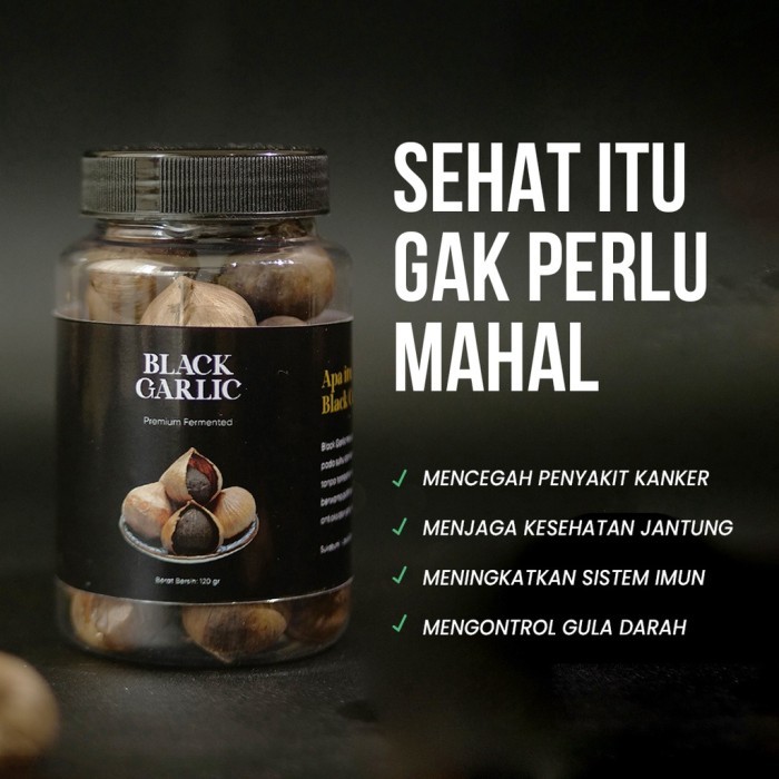 

[ORI] Black Garlic Ibnu Sina 250gr Obat Kolesterol / Premium Bawang